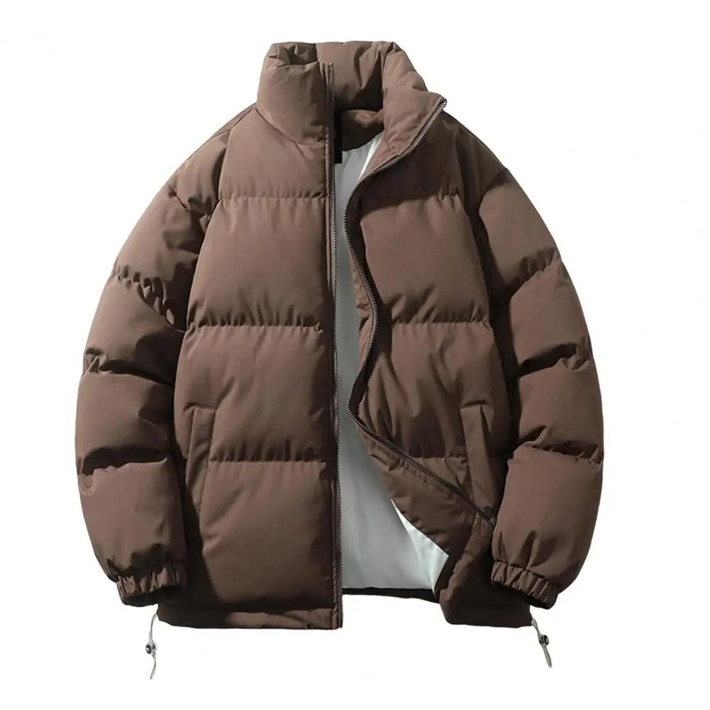 ALBERT|Chaqueta acolchada ligera para hombre, cuello alto, corte holgado y cálida.