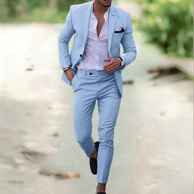 ANSEL| Traje muy elegante de lino.
