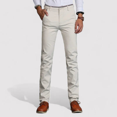 LUIS| Pantalones casuales de negocios, corte regular, para todas las estaciones, diseño elegante..
