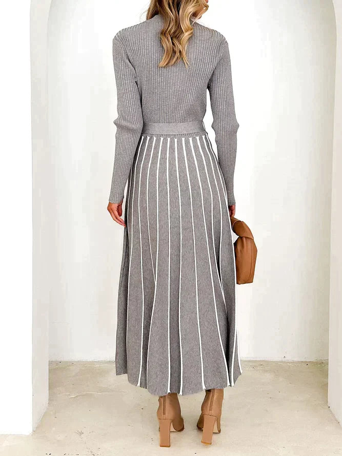Sara| Vestido otoñal, elegante