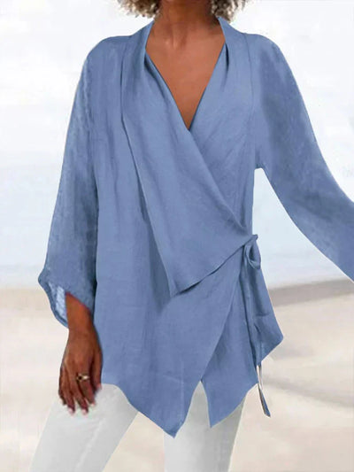 Susa - Camisa Casual Moderna con Detalles de Cordones