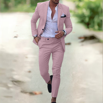 ANSEL| Traje muy elegante de lino.