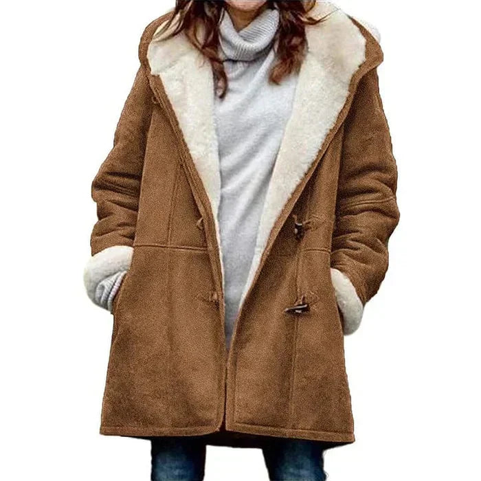 AITANA™ | Abrigo con Capucha Cachemir LookaLike