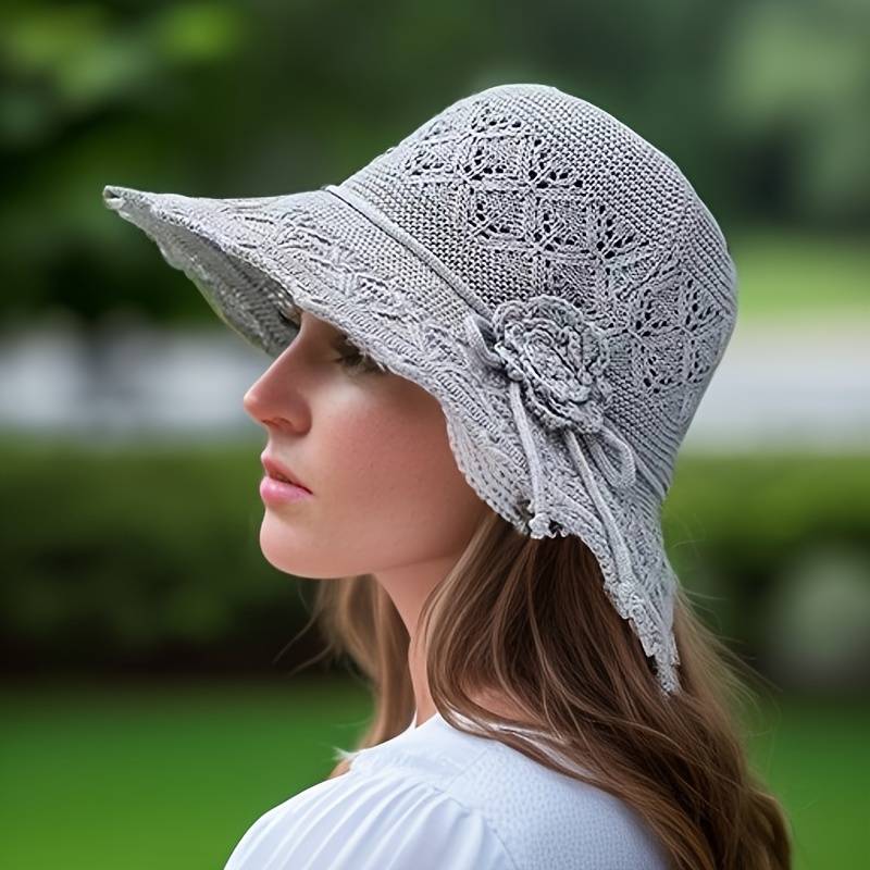 DIANA | Elegant wide-brimmed folding sun hat