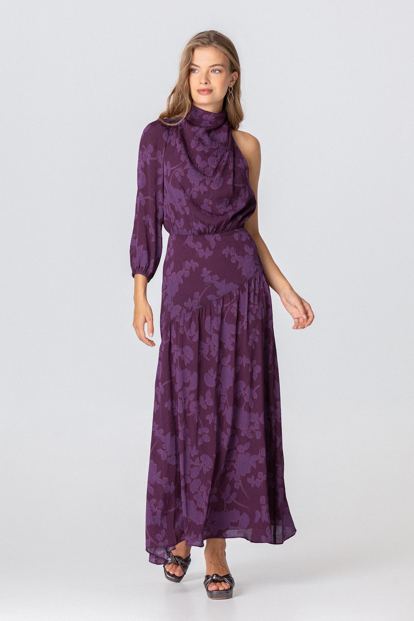 ROSA| vestido asimetrico