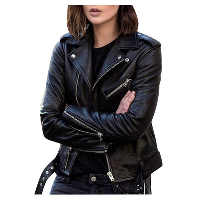 Andrea | Chaqueta de cuero basica, un look seguro