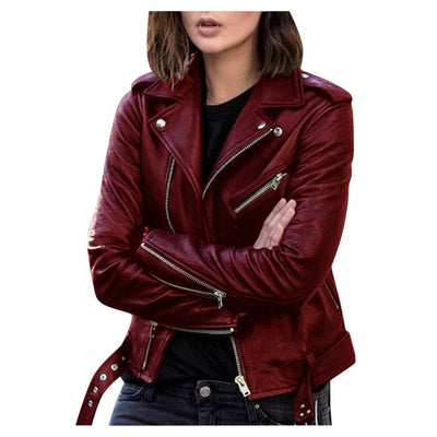Andrea | Chaqueta de cuero basica, un look seguro