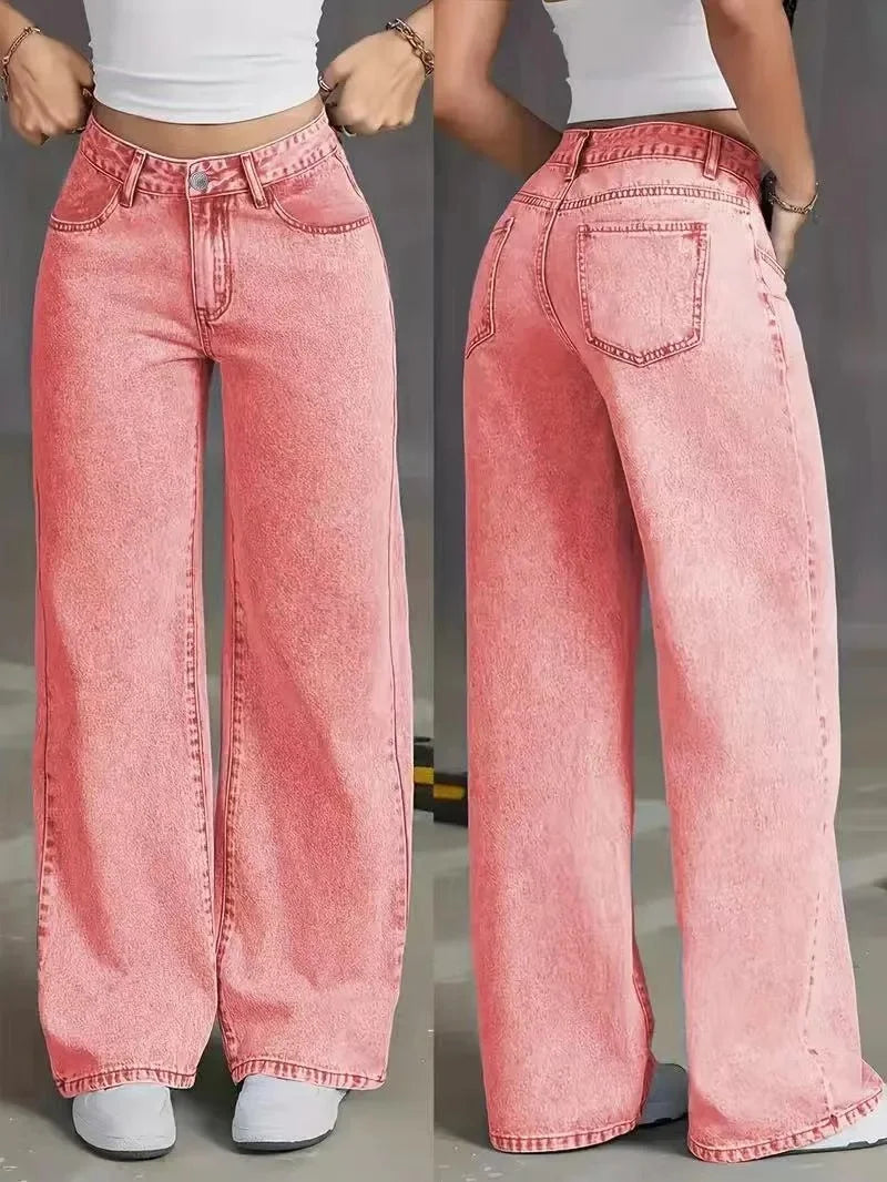 Andrea | Jeans largos, cintura alta, modernos.