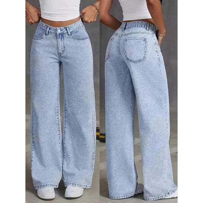 Andrea | Jeans largos, cintura alta, modernos.