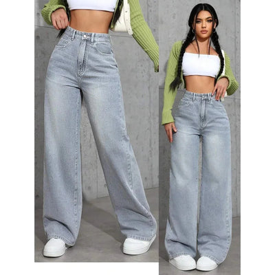 Andrea | Jeans largos, cintura alta, modernos.