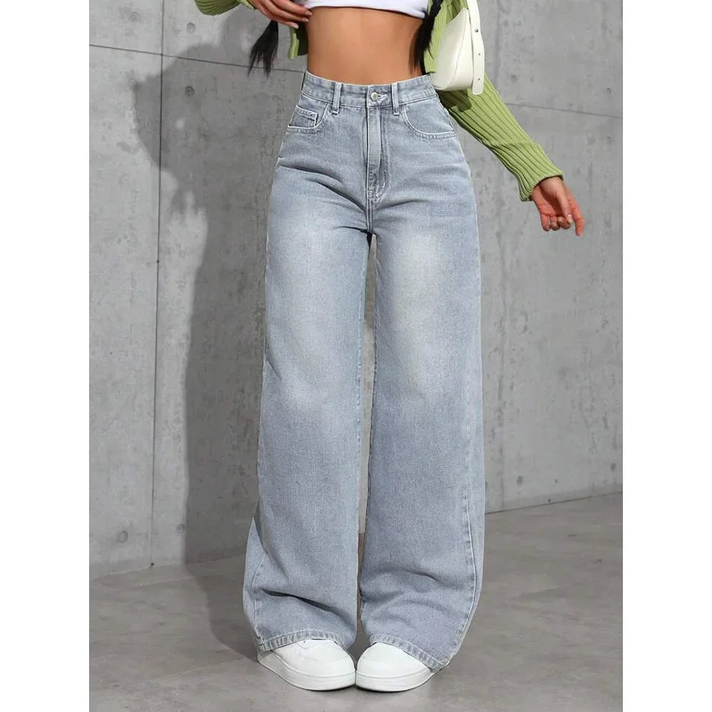 Andrea | Jeans largos, cintura alta, modernos.
