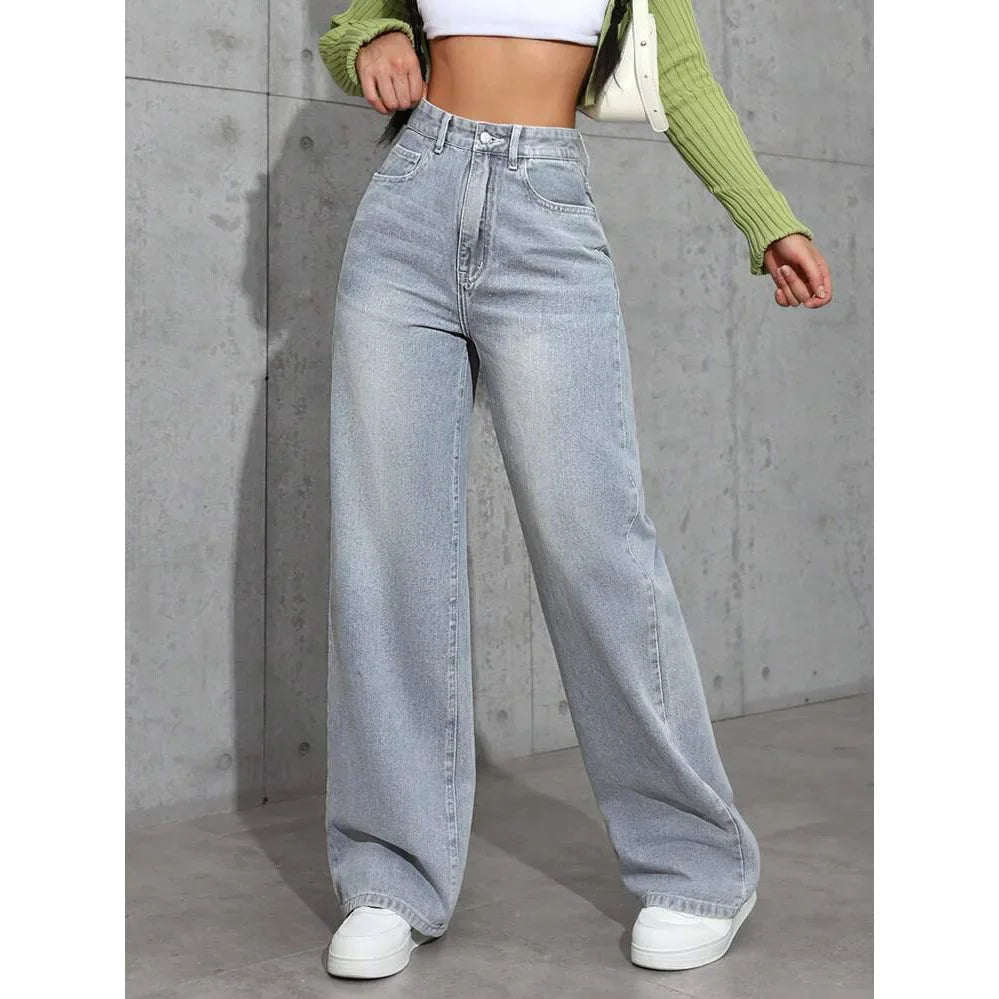Andrea | Jeans largos, cintura alta, modernos.
