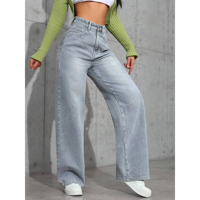Andrea | Jeans largos, cintura alta, modernos.