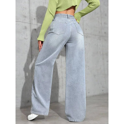 Andrea | Jeans largos, cintura alta, modernos.