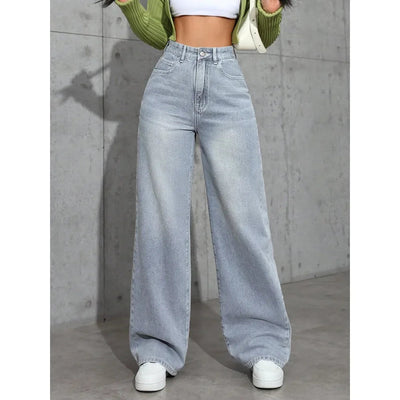 Andrea | Jeans largos, cintura alta, modernos.
