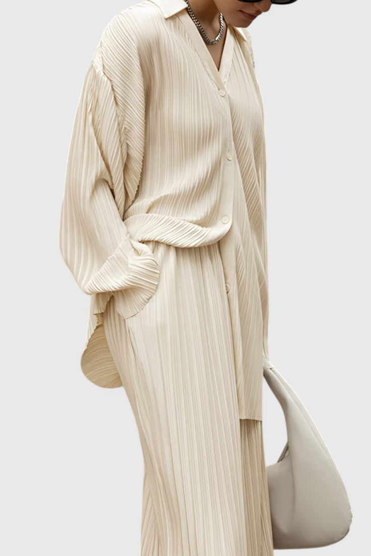 SELENE Conjunto de Lounge Plisado Oversized