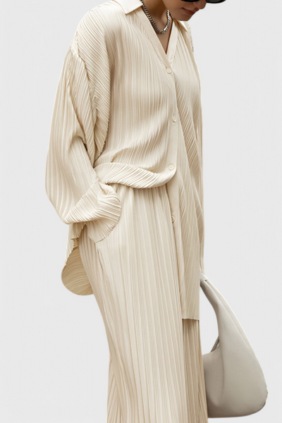 SELENE Conjunto de Lounge Plisado Oversized