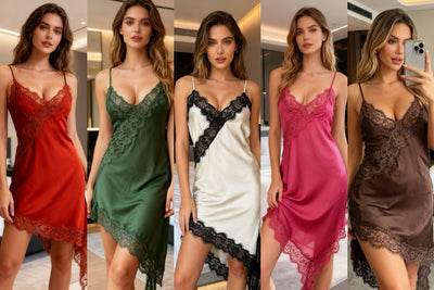 LEYLA| vestido lencero bicolor