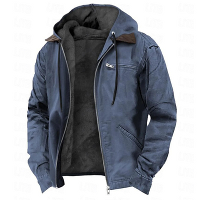 TONI| Abrigo clásico con capucha de invierno para hombre