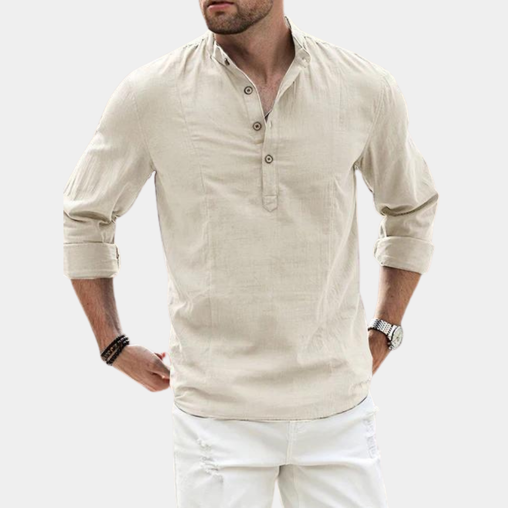 Dylan - Camisa casual de manga larga con botones