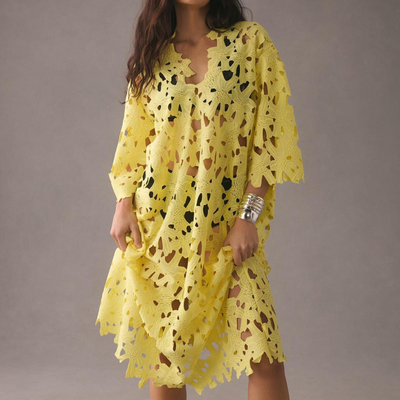 Marta- Vestido ahuecado de estilo holgado