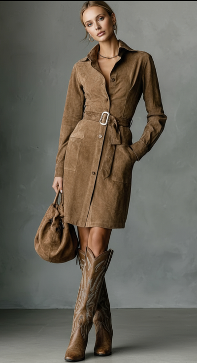 DAKOTA | VESTIDO ANTELINA PREMIUM CON CINTURÓN