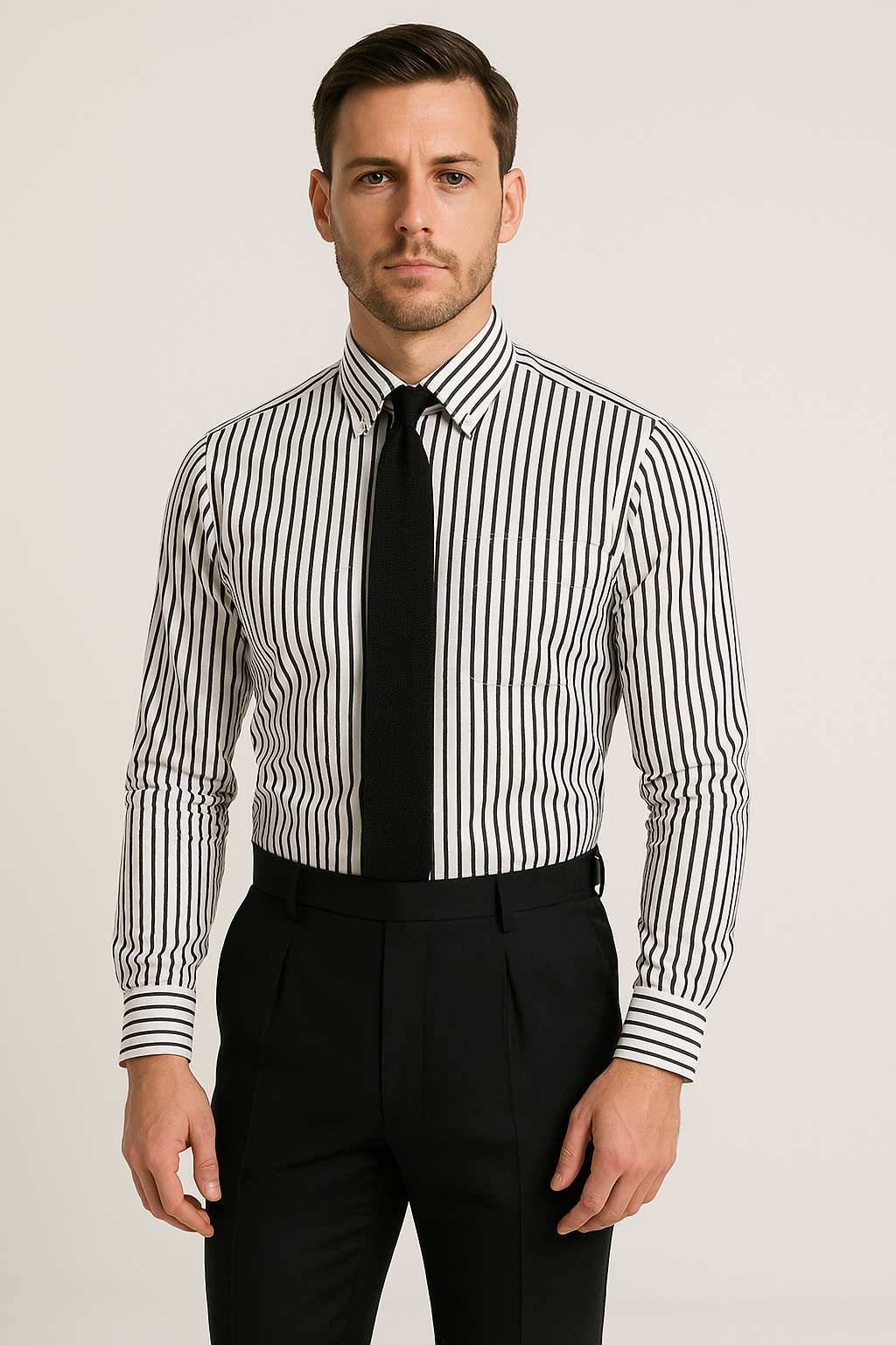 ANDRES| Camisa de manga larga a rayas.