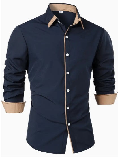 JORGE| Camisa corte ajustado, tejido ligero y comodo.