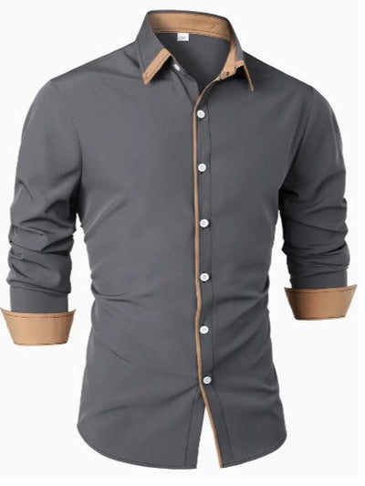 JORGE| Camisa corte ajustado, tejido ligero y comodo.