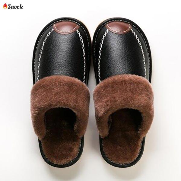 SNOOK® – PANTOFOLE TERMICHE IN PELLE