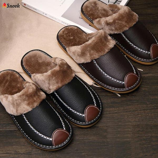 SNOOK® – PANTOFOLE TERMICHE IN PELLE
