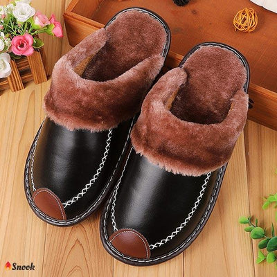 SNOOK® – PANTOFOLE TERMICHE IN PELLE