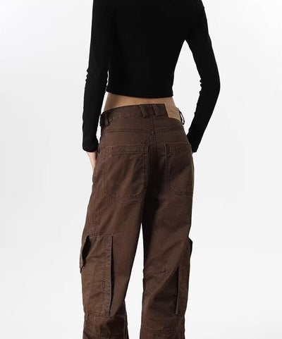 Pantalon ancho holgado.