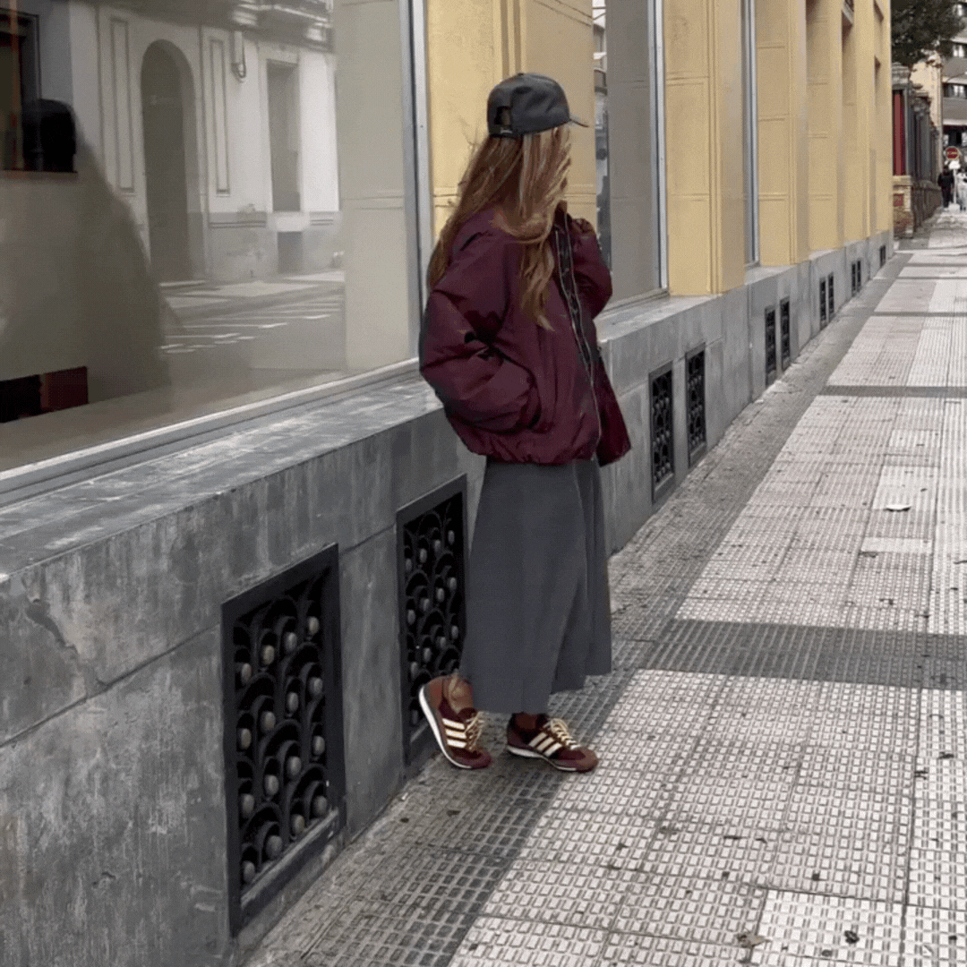 AITANA| Bomber Reversible Burdeos & Leo – 2 en 1