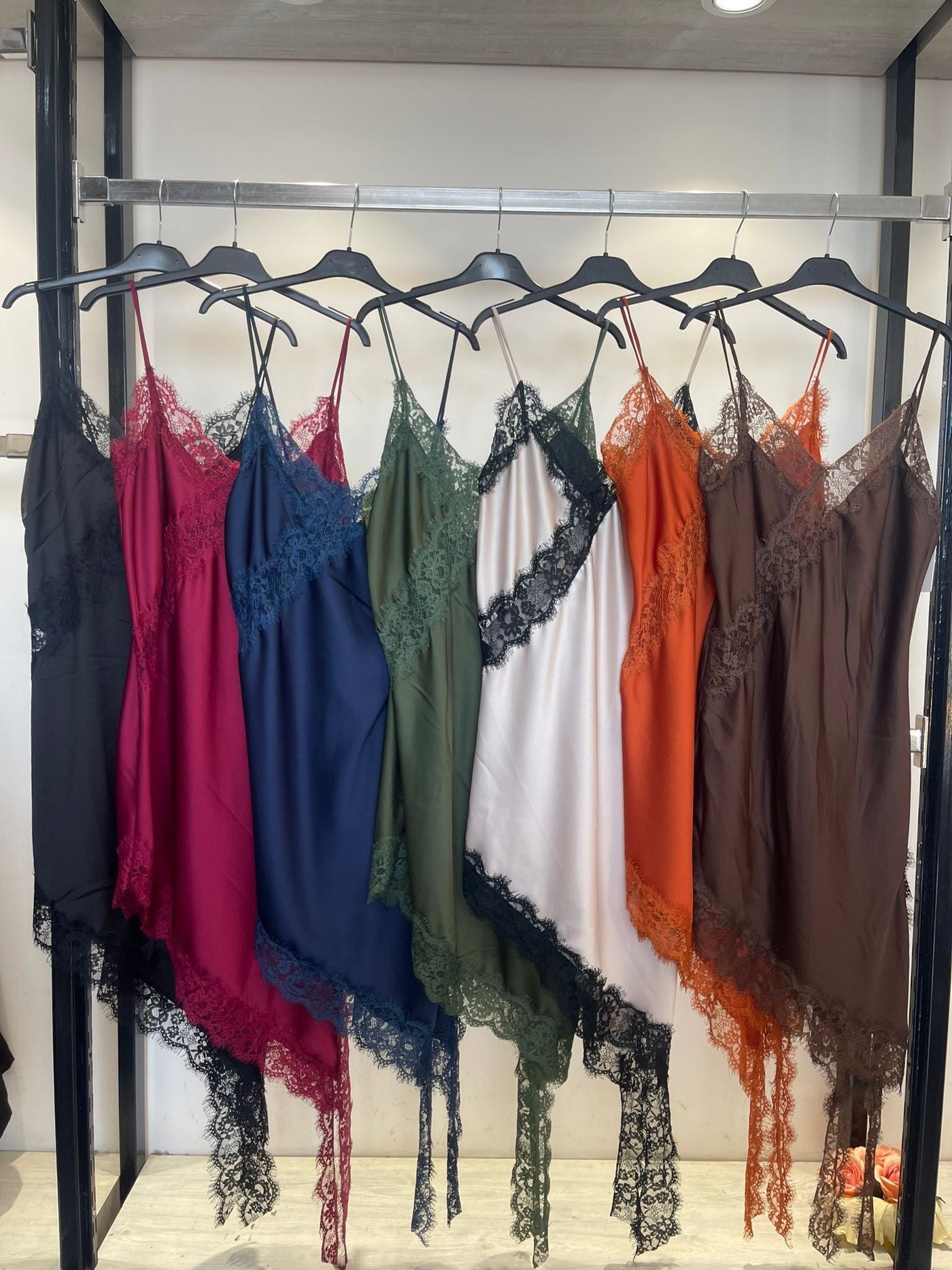 LEYLA| vestido lencero bicolor