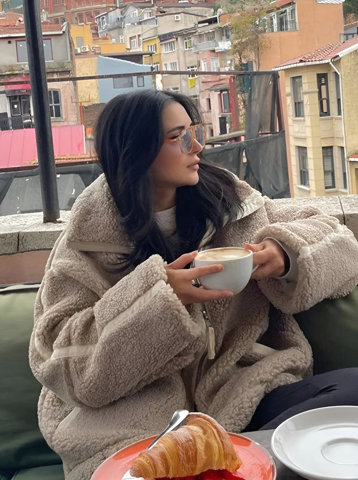 Amariel™ chaqueta de peluche extragrande