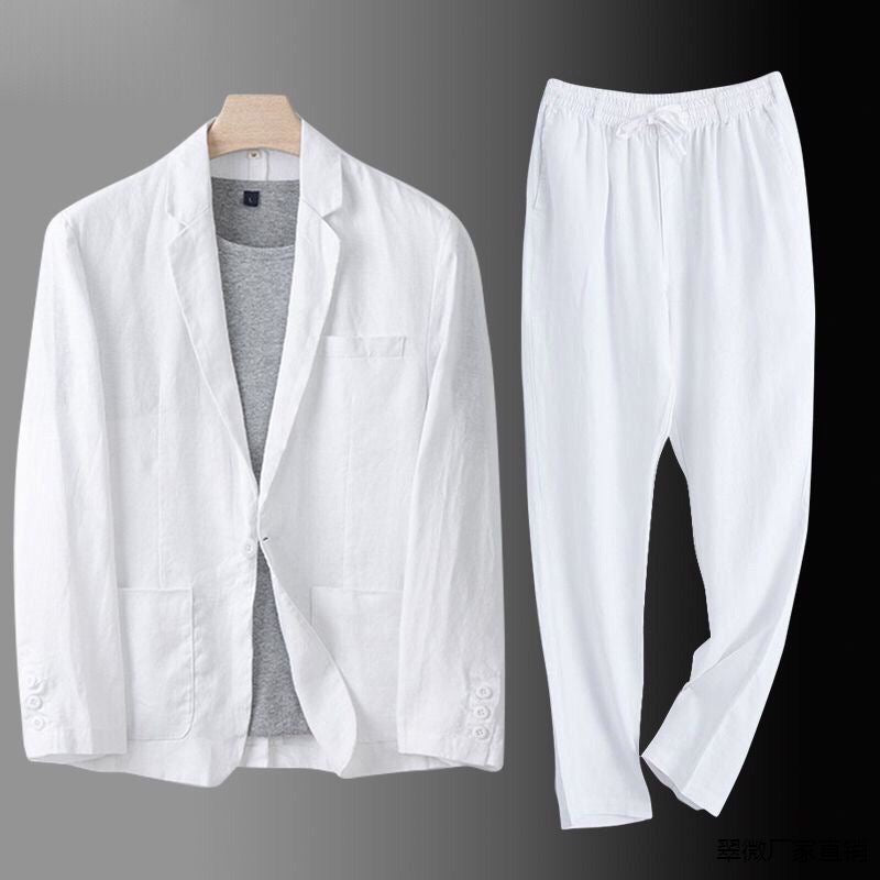 MARCOS| Traje de lino elegante y ligero para hombre con americana y pantalón