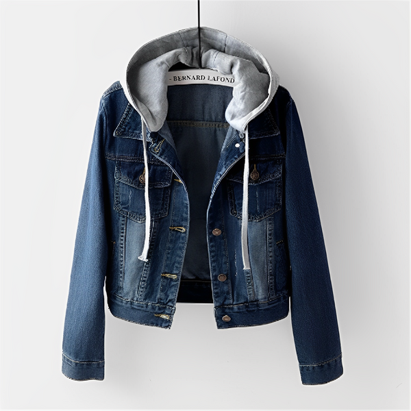 Romi - Chaqueta de manga larga con capucha desmontable