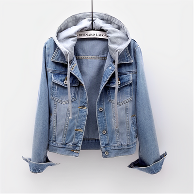 Romi - Chaqueta de manga larga con capucha desmontable
