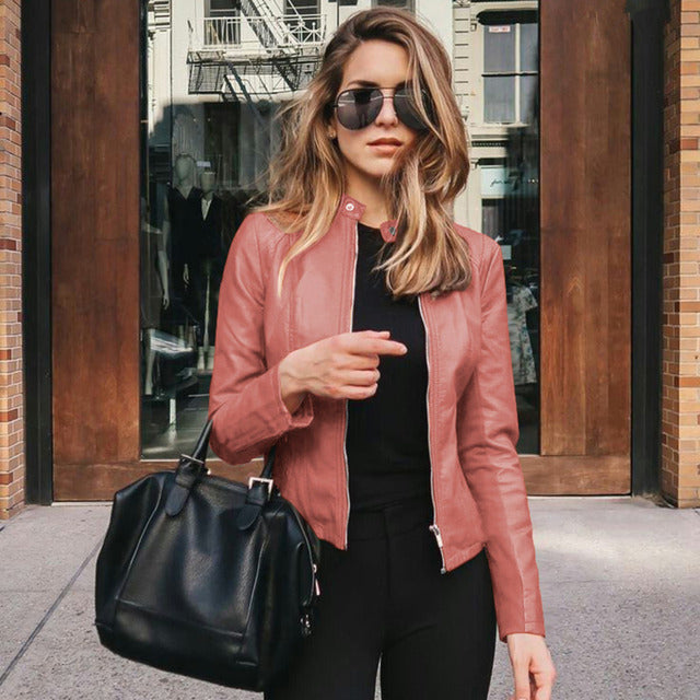 Julia - Eleva tu estilo con una chaqueta de cuero elegante