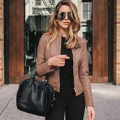 Julia - Eleva tu estilo con una chaqueta de cuero elegante