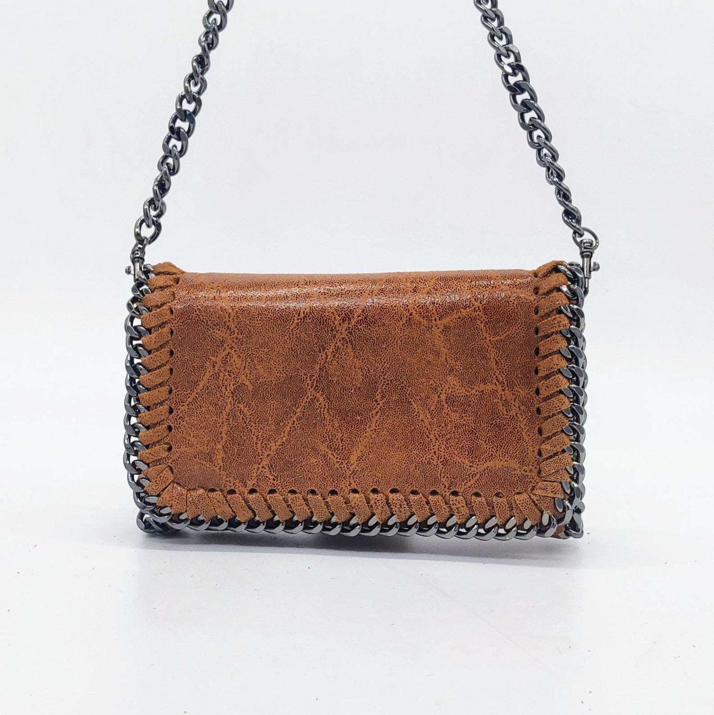 Bolso de piel con Cadenas