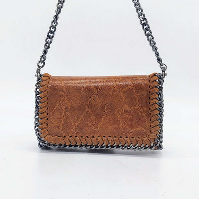 Bolso de piel con Cadenas