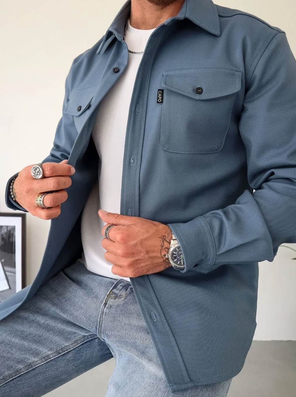 Kyque- Camisa Chaqueta Esencial