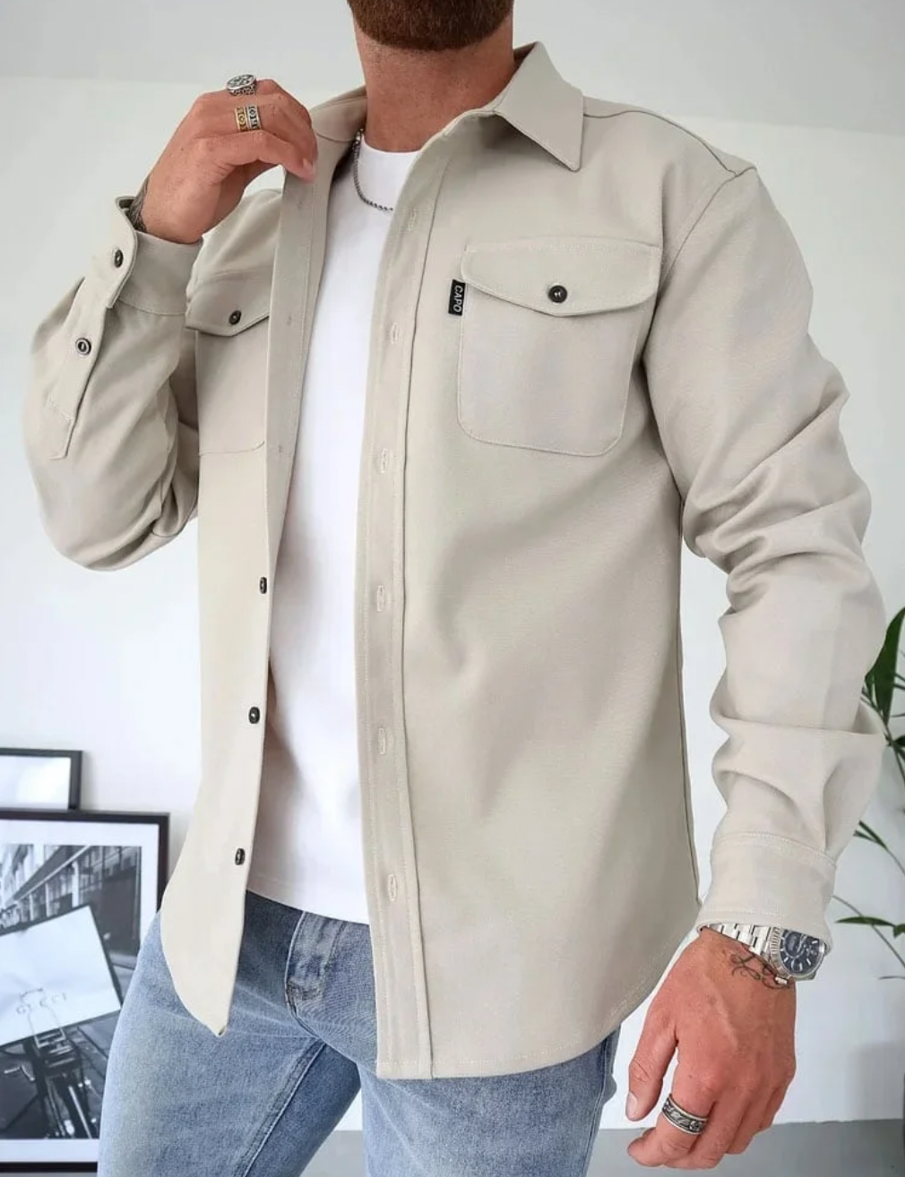 Kyque- Camisa Chaqueta Esencial