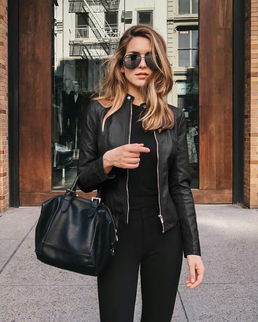 Julia - Eleva tu estilo con una chaqueta de cuero elegante