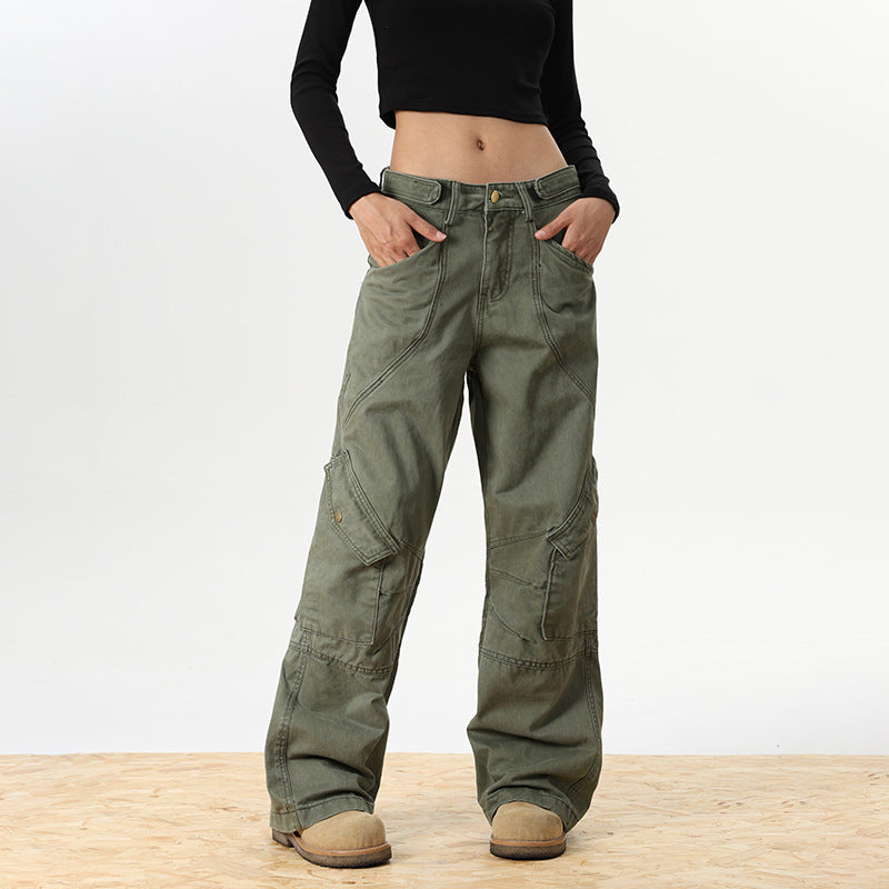 Pantalon ancho holgado.