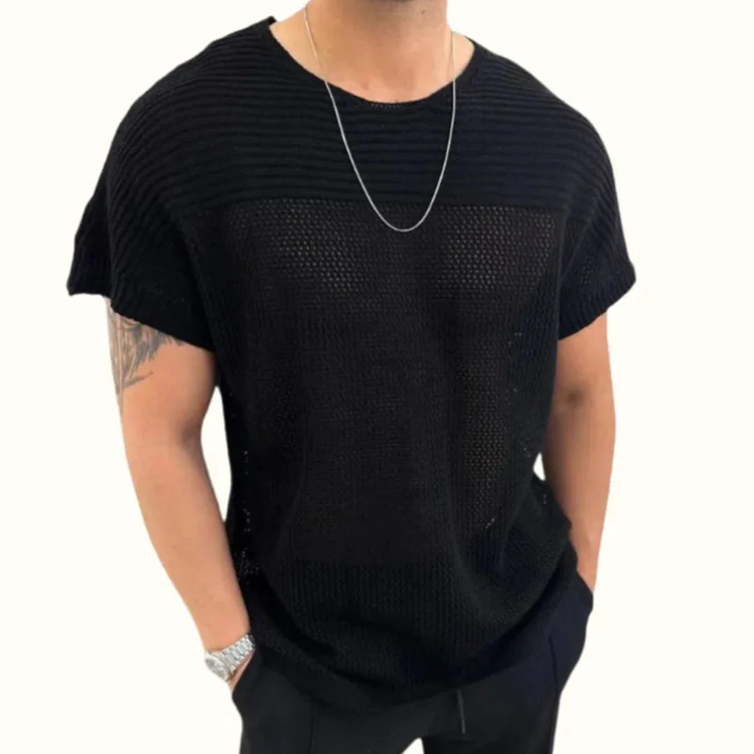 Marco Knit Mesh Short-Sleeved Tee