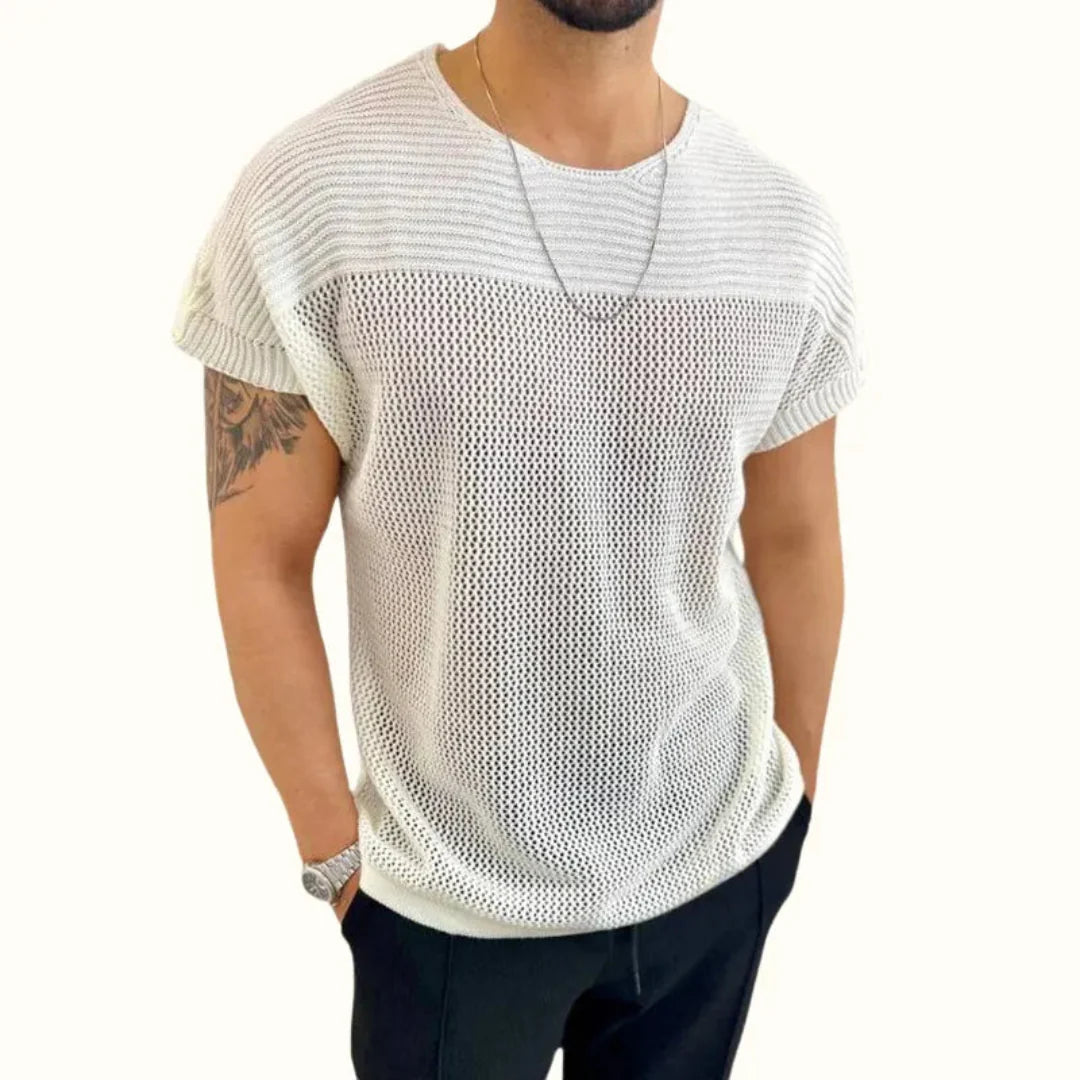 Marco Knit Mesh Short-Sleeved Tee
