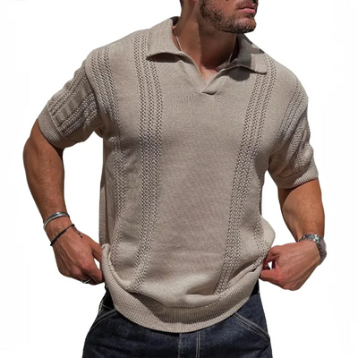 Polo de punto texturizado Marcus Milanese